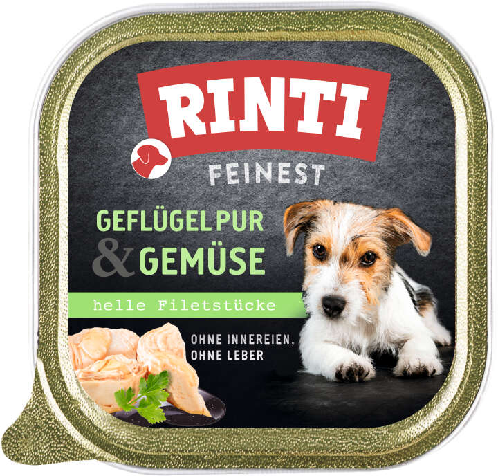 RINTI Hunde-Nassfutter Feinest Geflügel pur Gemüse